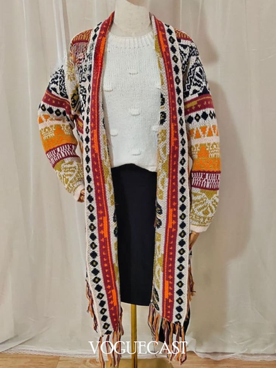 Ethnic Cardigan Loose Knit